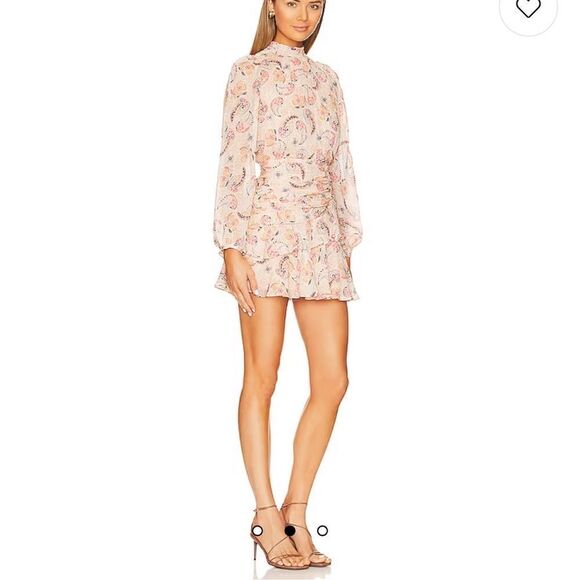 YUMI Kim New Teyona Mini Dress in Country Paisley Sand XS - Picture 2 of 9